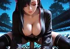 Tifa Lockhart shows huge boobs getting pounded with passion