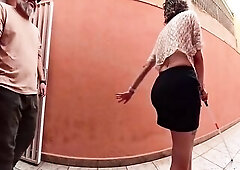 The gal was walking throughout the alley when the street stud who had a magic clap froze her in place, this guy toyed with her and naked off all her c