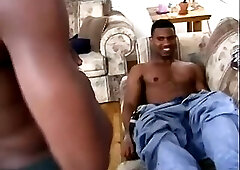 Black friends suckle each other's girthy turgidity