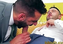 Hunky Andy Star fucked hard during an interview with his boss Massimo Arad