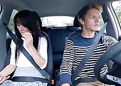 MrPussyLicking Devours Big-Butt Cheating Brunette in Car Backseat
