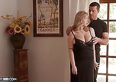 Chubby blonde MILF Chloe surreal experiences first cuckold with a big cock and big tits