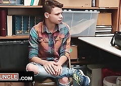 Shoplifting Twink Dominated by Kinky Mall Security Guard