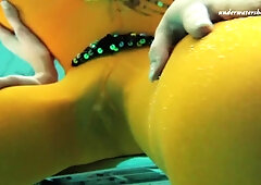 Alluring treasure's babe action