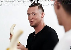 Deep throat challenge leads to anal (starring Pierce Paris and Nic Sahara)