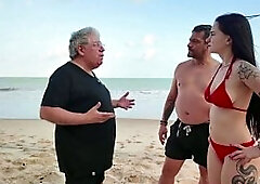 My spouse ordered an in-home massage for me at the beach and ended up watching me get screwed indeed hard.