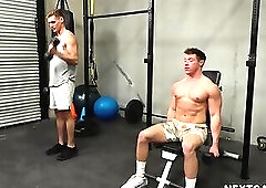 Ashton Silvers and Kyle Fletcher hook up at the gym