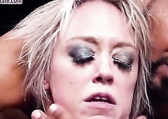 IR SADOMASOCHISM bombastic lady mouth and cunt banged by dominant