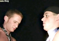 amateur stud sucks gay cock in car for frat entrance