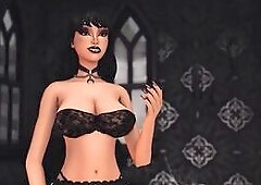 DEMON WITH LARGE DONG FILLS INSANE CUM HARLOTS WITH SO MUCH SPERM ON HALLOWEEN - NASTY WHIMS