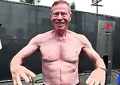 Jim Arrington Workout And Then Posing and Flexing