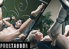 Tied Babe Submissive MILF Are Fucked