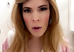 Trans Step-mommy Jerk off and Cum Eating Instructions Cumshot, Milk Enema & Creampie PoV