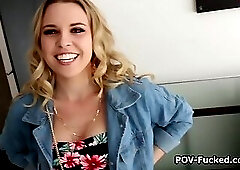 Smooth blondes first ever porn shoot turns out amazing