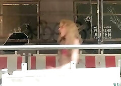 she spun through the street, leaving behind a trail of heat and mystery
