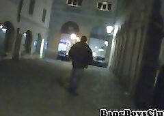 Straight twink cocksucks older trick for cash