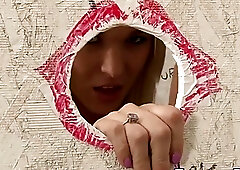 Glory hole trannies suck on a bunch of random dicks