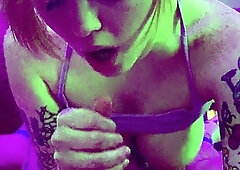 Tit fucked busty brunette blowjob babe sexy pov action