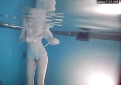 Sasha Vetochka Goes Naked Into The Pool