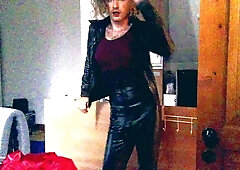Smoking In Leather Despite The Heat Wave So I Spray Myself With Water