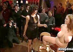 Busty Public Breast Bondage Gangbang
