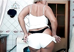 The glad Lukerya will cheer u up for the entire day with her handsome smile and hawt body movements. Large butt in tiny pants and natural stripped sag