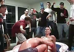Fresh straight college guys get gay hazing