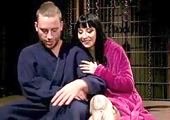 Mistress of slave boys cock