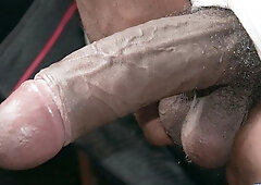 BBC teasing and fleshlight fucking with Elder Umphrey