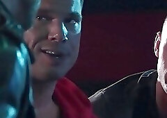 Nerdy scientist morphs himself into hot hunk & fucks 2 muscled hunks