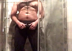 Wild bathroom pissing games with horny men and big cocks