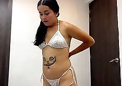 I give my best friend a hard fuck in exchange for buying her her favorite swimsuit