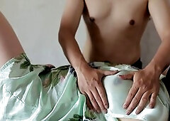 Asian creampie, big ass, asian massage