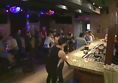 Muscle gay bound with cumshot