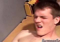 Gay amateur licks spunk