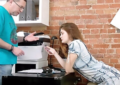 Cutie Rewards Dude with Hard Sex for His Help