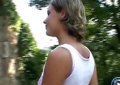 Playful Lora Craft got her gaping filled with cum