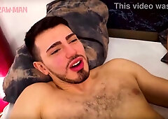 GUIPOLLACO inspects ANDY's fur covered bod until he orgasms. two