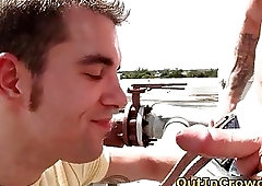 Muscual Gays having Sex on the Roof