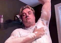 Worshipping that muscular ass with anal toys and big insertions