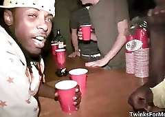 Sexy black thugs have gay sex for money because they are broke