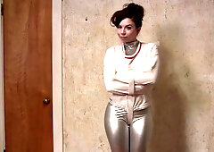 Ludella Hahn in a Posey straitjacket 4