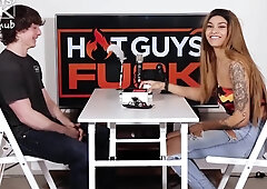 Ivy With The Ideal Body Gives Buff White Stud The Ride Of His Life!