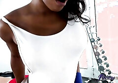 Black Gym Fiend Initiates plumpy noob with HUGE dildo