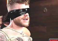 Colt Spence fucks his whole cock through the stroker with WoodxBound