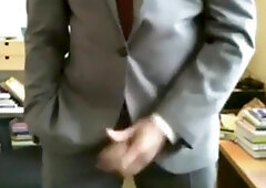 He shows us his new suits and he like to jerk off 2