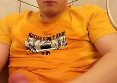 legitimate yr elderly dude pees in own jaws and spunk + wail