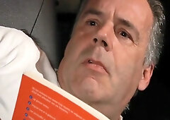 Crusty old man and blonde teen 18+ fucking at candlelight