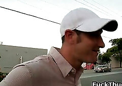 Thug gets his fat penis sucked