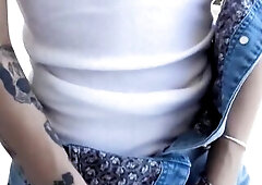 Peeping tomboy beauty desires that massive knob inside of her